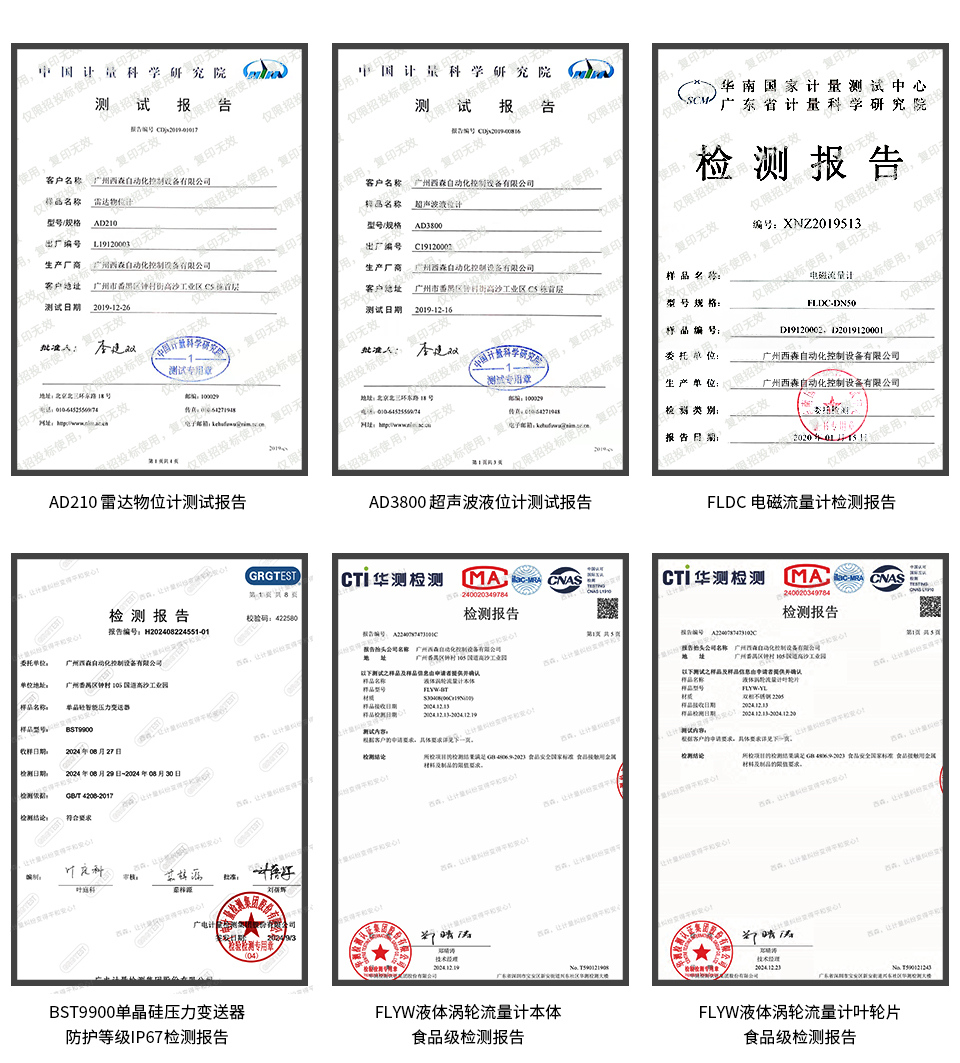 權威機構檢測報告