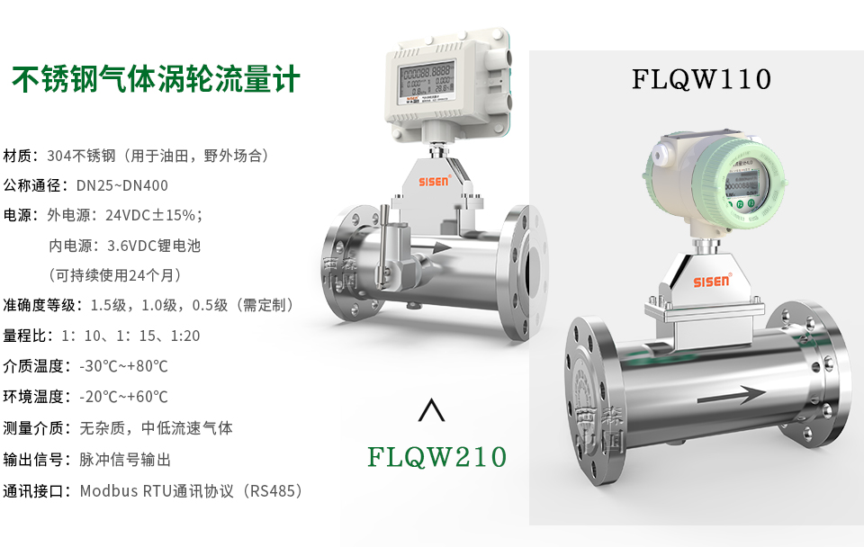 FLQW系列不銹鋼氣體渦輪流量計-廠(chǎng)家